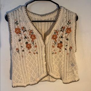 Crochet vest